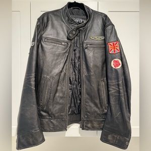 Superdry Vintage Real Leather Biker Jacket